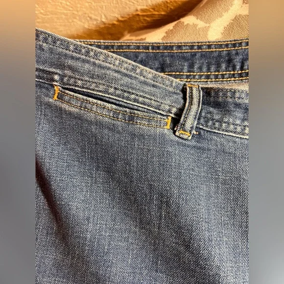 GAP High Rise Wide Leg Crop Blue Denim Jeans - Picture 4 of 10